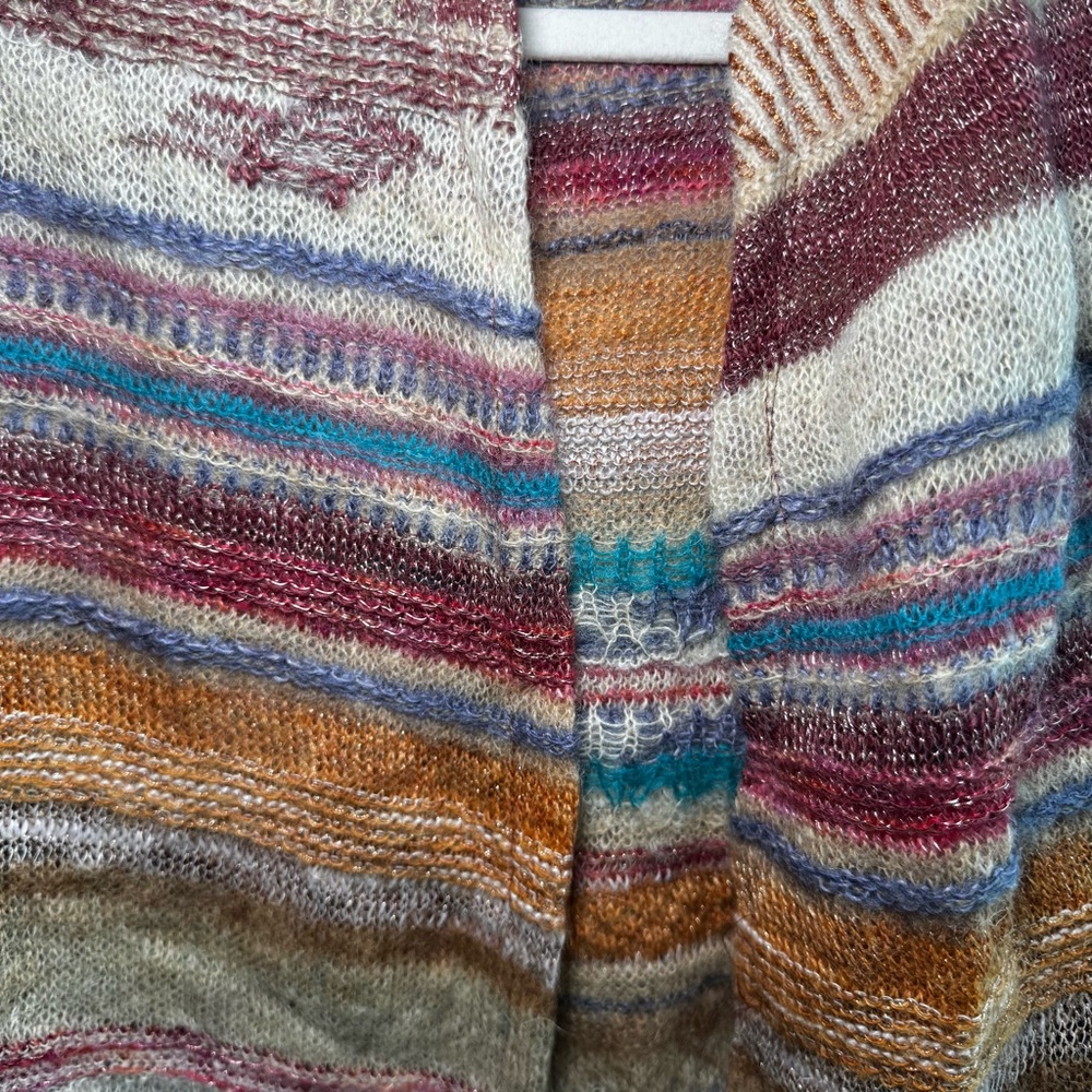 FORTE FORTE striped pattern knit cardigan - Picture 5 of 6